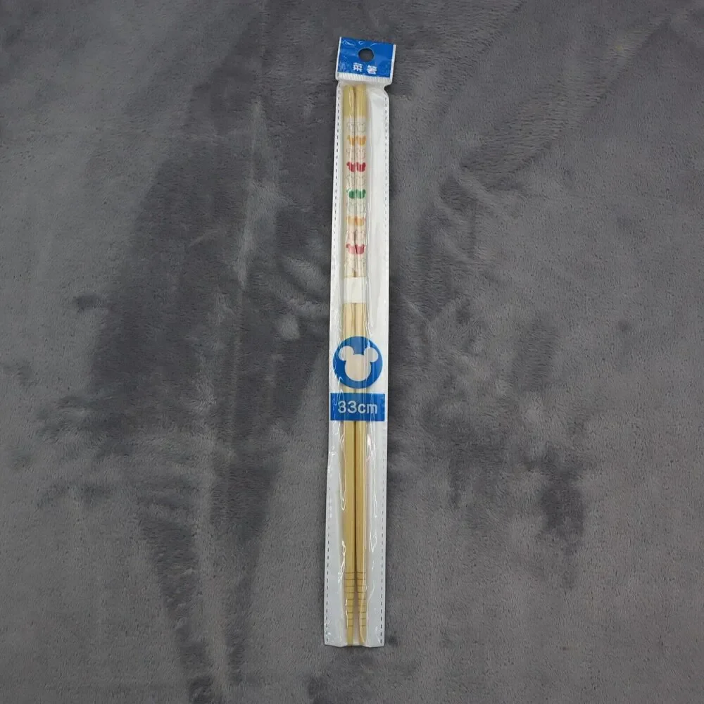 Disney Mickey Bamboo Chopsticks Chopstick 3 - 21cm & 2 - 33cm 5 total packs
